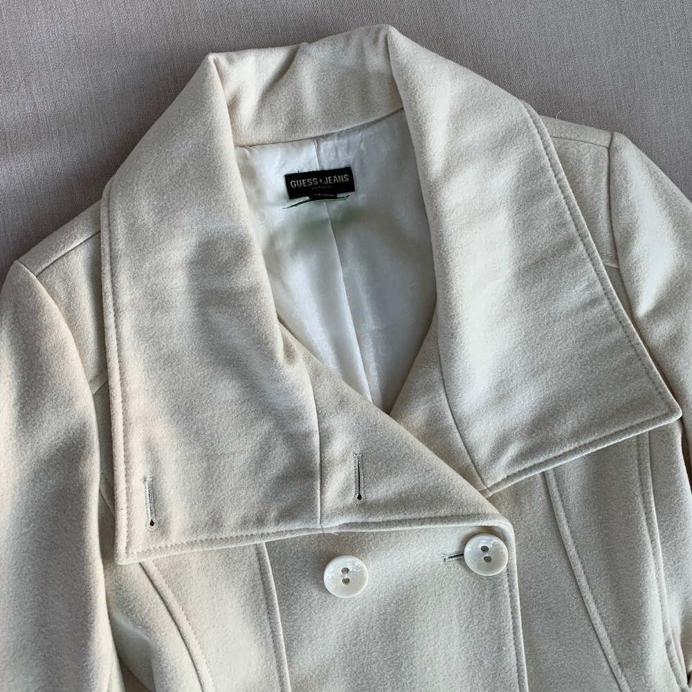 Guess coat- white to off-white